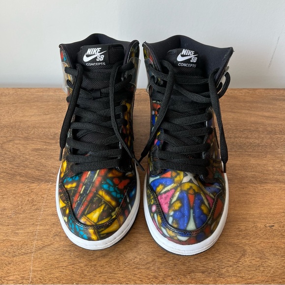 Nike Concepts X SB Dunk High “Stained Glass” - Picture 1 of 8